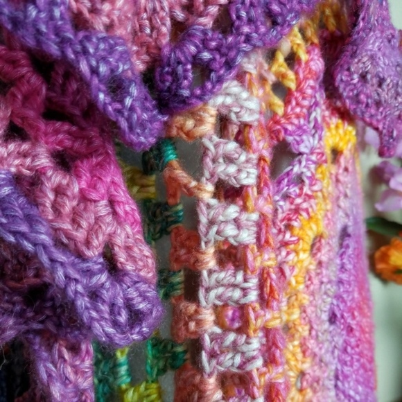 SOLD OUT Bohemian Rainbow Maxi Mandala Cardigan - Picture 4 of 10